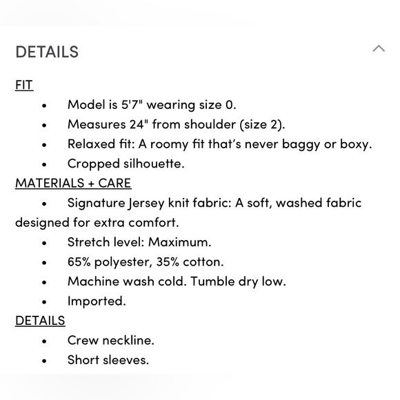 Torrid Relaxed Signature Jersey Crew Neck Crop Tee - Picture 5 of 5